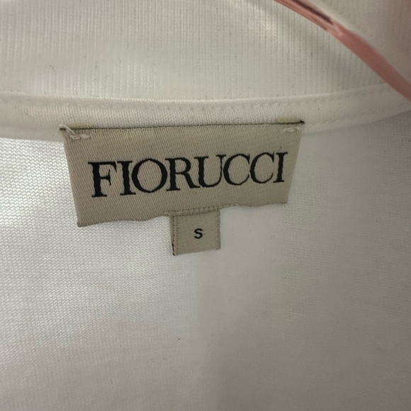 💥PRICE DROP💥WO FIORUCCI Crop Top‼️white w/blue lettering in front! NWOT‼️ - Picture 5 of 15
